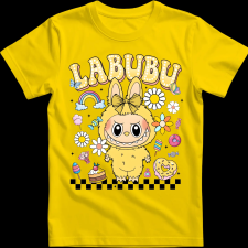 Createyou Labubu, sárgában - Férfi - Sárga - XL férfi póló