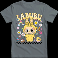 Createyou Labubu, sárgában - Gyermek - Szürke - XL gyerek póló