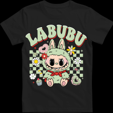 Createyou Labubu, világoszöld - Férfi - Fekete - 3XL férfi póló