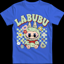 Createyou Labubu, világoszöld - Gyermek - Királykék - XS gyerek póló