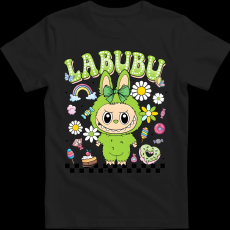 Createyou Labubu, zöld - Férfi - Fekete - 3XL