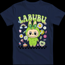 Createyou Labubu, zöld - Férfi - Sötétkék - M férfi póló