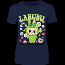 Createyou Labubu, zöld - Női - Sötétkék - S női póló