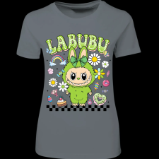 Createyou Labubu, zöld - Női - Szürke - S női póló