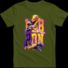 Createyou Lebron - Gyermek - Sötétzöld - XS gyerek póló