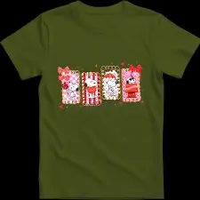 Createyou Love you - Gyermek , Sötétzöld , XS gyerek póló