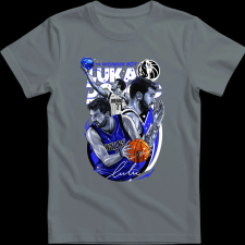 Createyou Luka Doncic - Gyermek - Szürke - XS gyerek póló