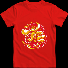 Createyou Mario - Bowser - Férfi - Piros - 3XL férfi póló