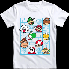 Createyou Mario figurák - Gyermek - Fehér - XL