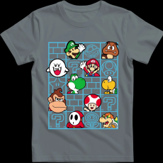 Createyou Mario figurák - Gyermek - Szürke - XS