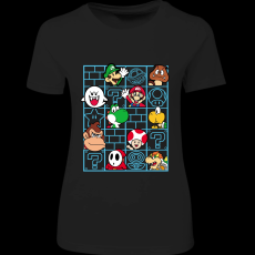 Createyou Mario figurák - Női - Fekete - L