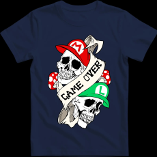 Createyou Mario Game Over - Férfi - Sötétkék - M