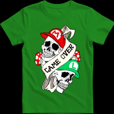 Createyou Mario Game Over - Férfi - Zöld - L