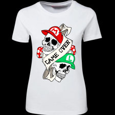 Createyou Mario Game Over - Női - Fehér - M női póló
