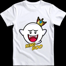 Createyou Mario King Boo - Gyermek - Fehér - S gyerek póló