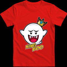 Createyou Mario King Boo - Gyermek - Piros - XL gyerek póló