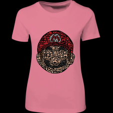 Createyou Mario - Női - Pink - L női póló