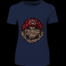 Createyou Mario - Női - Sötétkék - S női póló