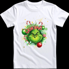 Createyou Merry Grinchmas - Férfi - Fehér - L