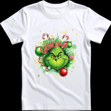 Createyou Merry Grinchmas - Férfi - Fehér - XL férfi póló