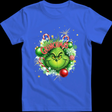 Createyou Merry Grinchmas - Férfi - Királykék - 3XL
