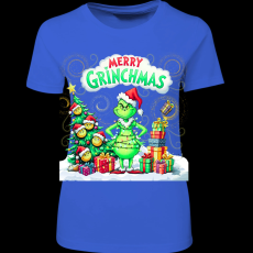 Createyou Merry Grinchmas - Női - Királykék - XL