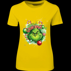 Createyou Merry Grinchmas - Női - Sárga - XL