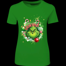 Createyou Merry Grinchmas - Női - Zöld - M női póló