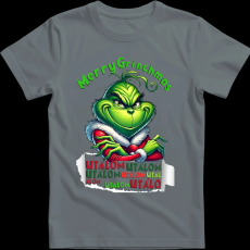 Createyou Merry Grinchmas, utálom - Férfi - Szürke - M