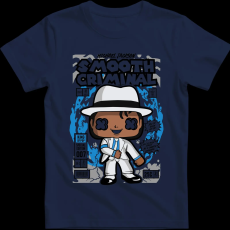 Createyou Michael Jackson Smooth Criminal - Férfi - Sötétkék - 2XL