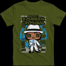 Createyou Michael Jackson Smooth Criminal - Férfi - Sötétzöld - 2XL