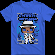 Createyou Michael Jackson Smooth Criminal - Gyermek - Királykék - XS gyerek póló