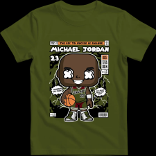 Createyou Michael Jordan - Férfi - Sötétzöld - S férfi póló