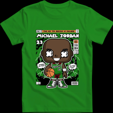 Createyou Michael Jordan - Gyermek - Zöld - S gyerek póló