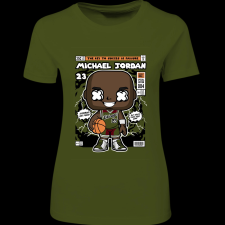 Createyou Michael Jordan - Női - Sötétzöld - L női póló
