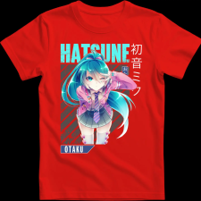 Createyou Miku Hatsune - Gyermek - Piros - L gyerek póló