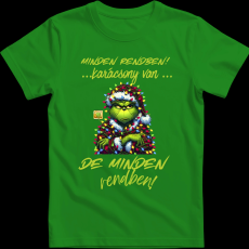 Createyou Minden rendben Grinch - Férfi - Zöld - XL