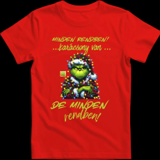 Createyou Minden rendben Grinch - Gyermek - Piros - M