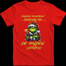 Createyou Minden rendben Grinch - Gyermek - Piros - XS