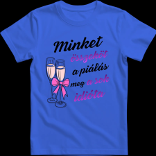 Createyou Minket összeköt ... idióta - Gyermek , Királykék , M gyerek póló