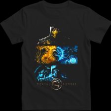 Createyou MK Scorpion vs Sub Zero - Férfi - Fekete - XL férfi póló