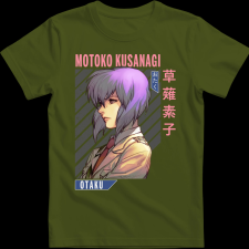 Createyou Motoko Kusanagi - Gyermek - Sötétzöld - XS gyerek póló
