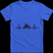 Createyou Motoros ekg - Férfi , Királykék , XL férfi póló