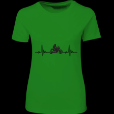 Createyou Motoros ekg - Női , Zöld , M női póló