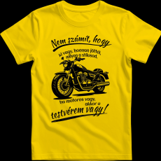 Createyou Motoros testvér vagy - Férfi - Sárga - M