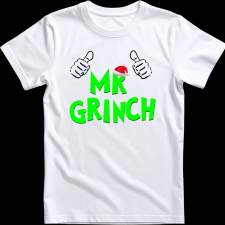 Createyou Mr Grinch - Férfi - Fehér - XL férfi póló