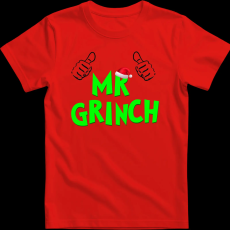 Createyou Mr Grinch - Férfi - Piros - S