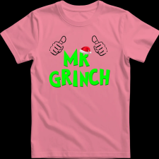 Createyou Mr Grinch - Gyermek - Pink - XS gyerek póló
