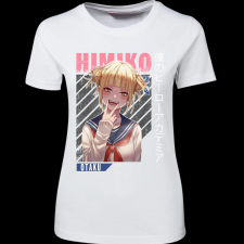 Createyou My Hero Akademy -Himiko Toga - Női - Fehér - XL női póló