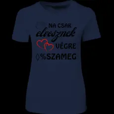Createyou Na csak elvesznek - Női , Sötétkék , XL